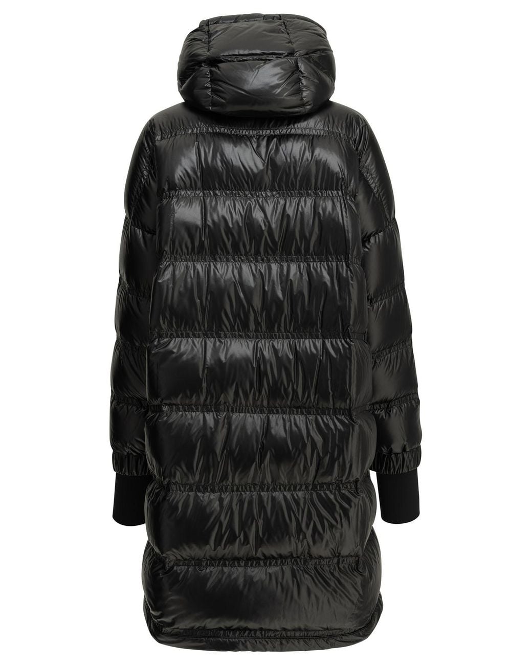 Moncler Black "Rochelairs" Long Down Jacket