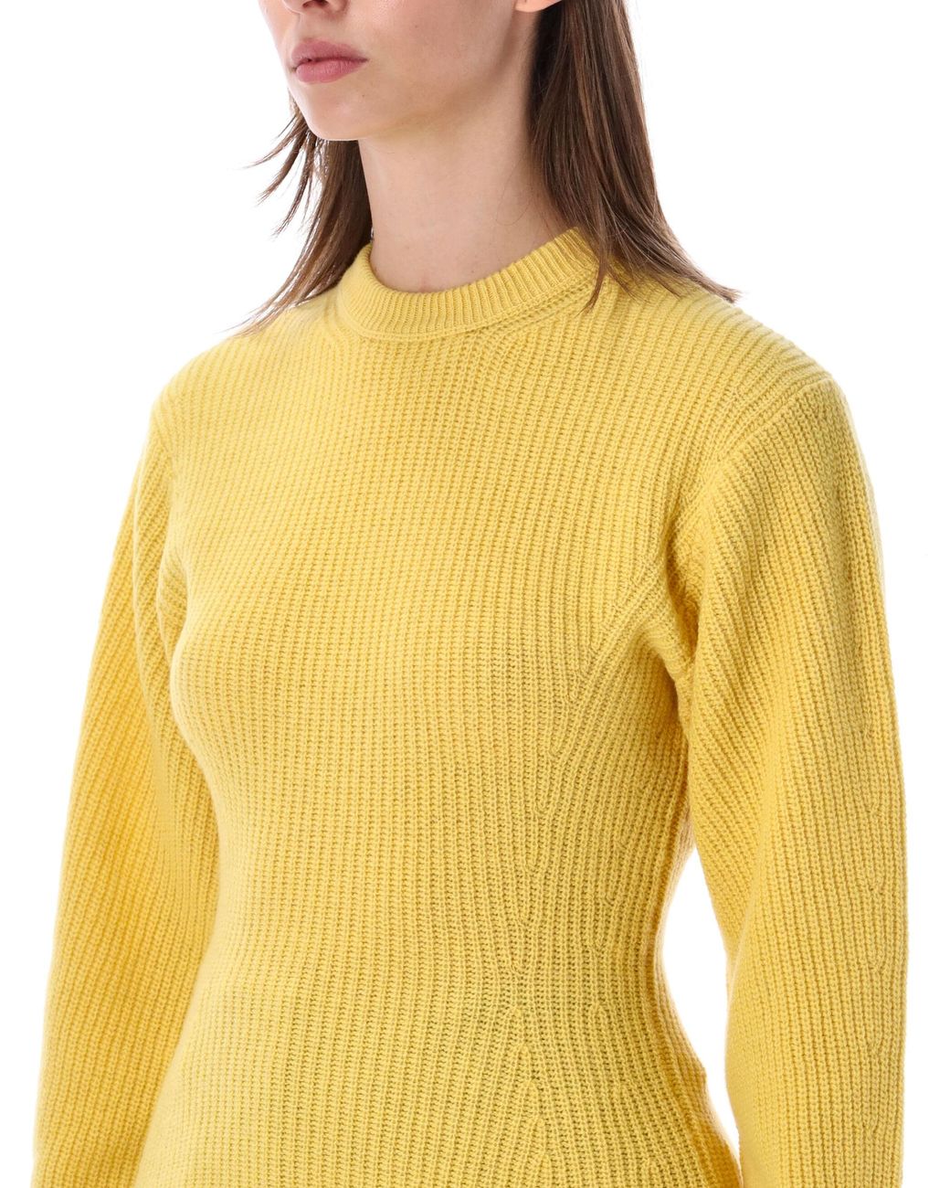 THE LATEST Yellow Elodie Crewneck Kirman