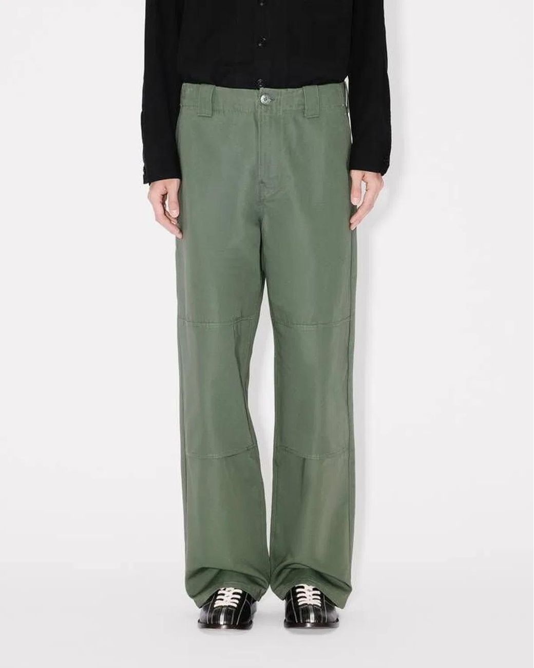 KENZO Green Cotton Pants for men