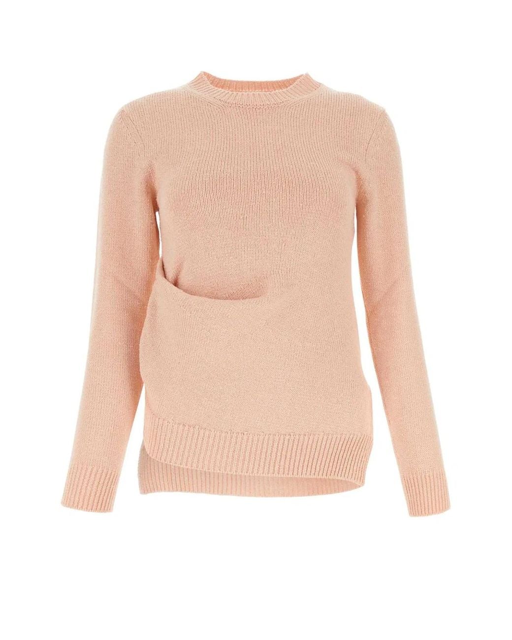 Jil Sander Natural Light Cotton Blend Sweater
