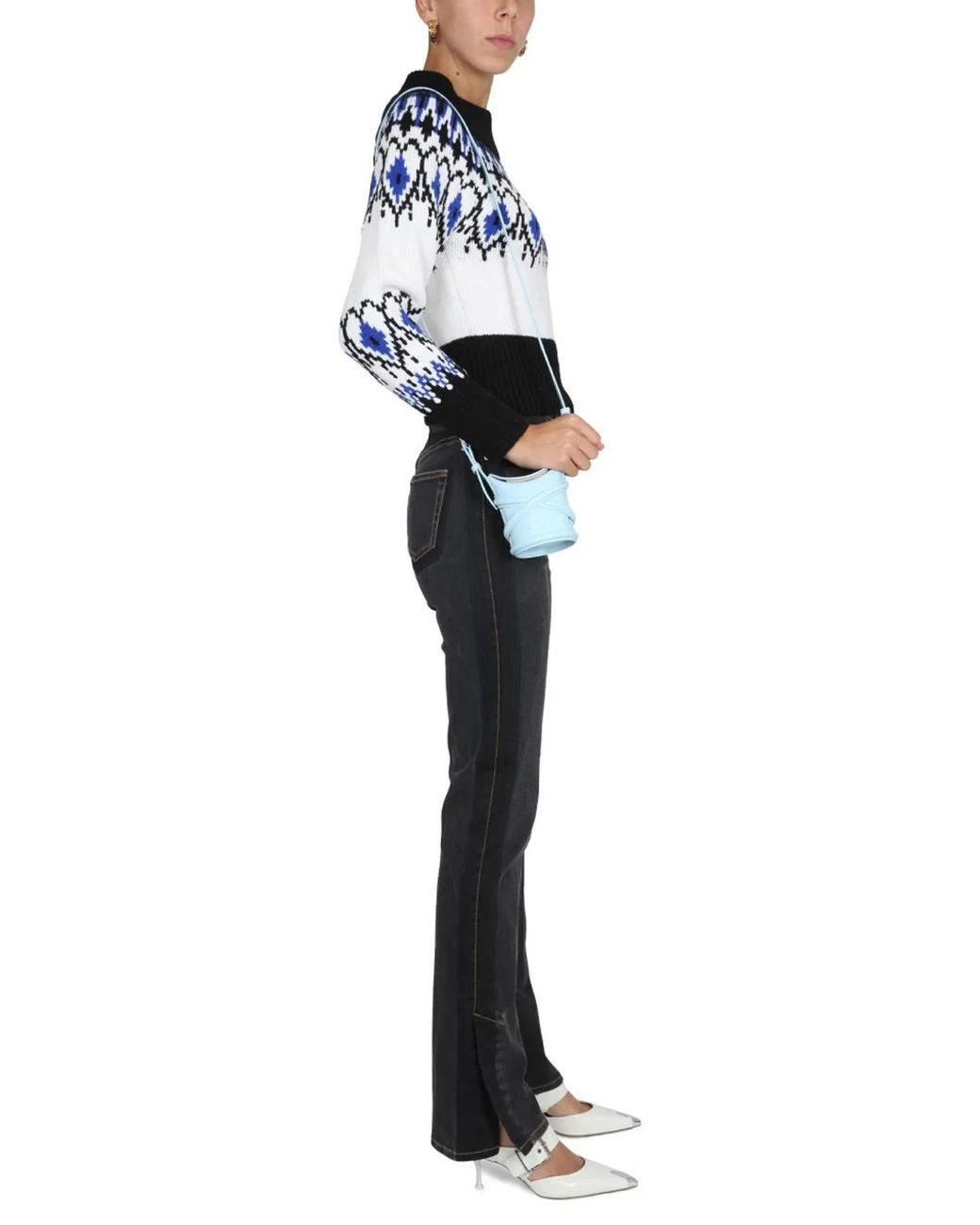 McQueen Black Jeans Wide Leg
