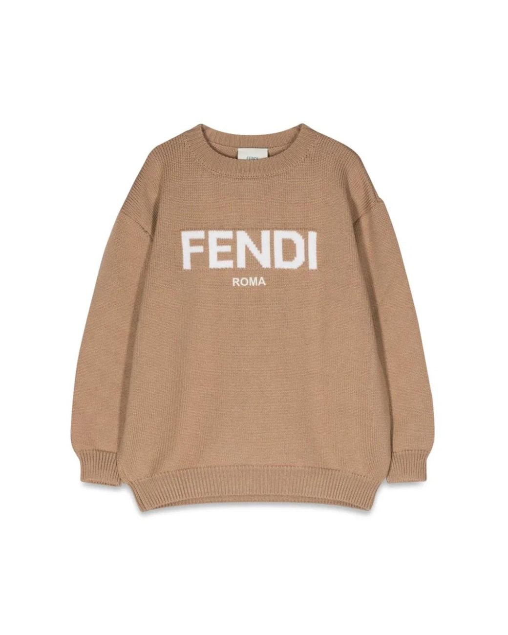 Fendi Natural Pullover Roma Kni