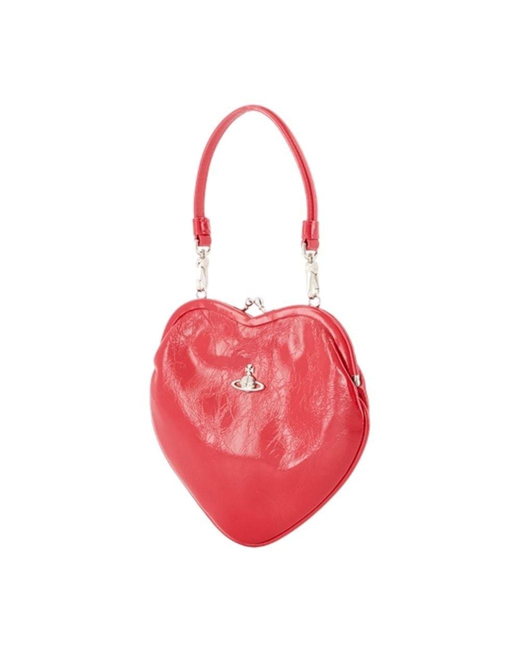 Vivienne Westwood Red Belle Heart Frame Shoulder Bag