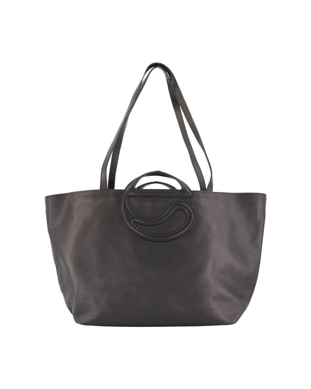 Coperni Black C Handle Shopper Bag