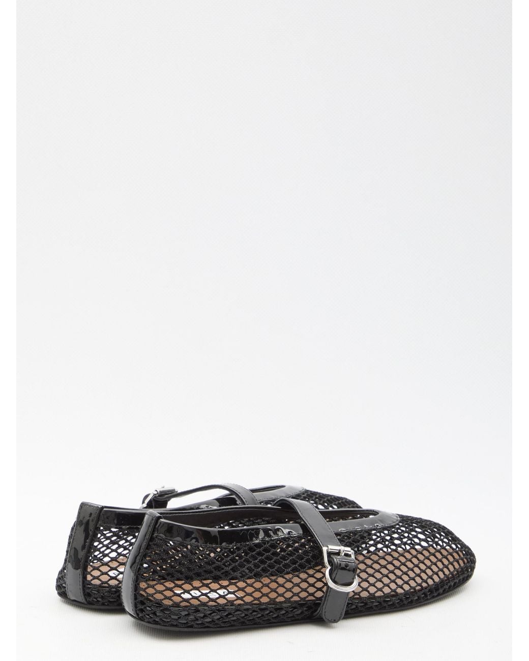 Alaïa White Alaia Mesh Ballerinas