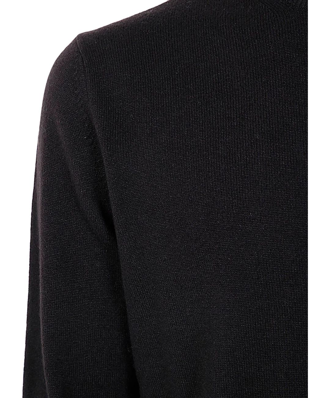 FILIPPO DE LAURENTIIS Black Long Sleeves Round Neck for men