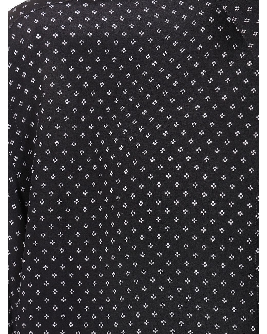 Tom Ford Blue Geometric Print Crepe De Chine Fluid Fit Shirt for men