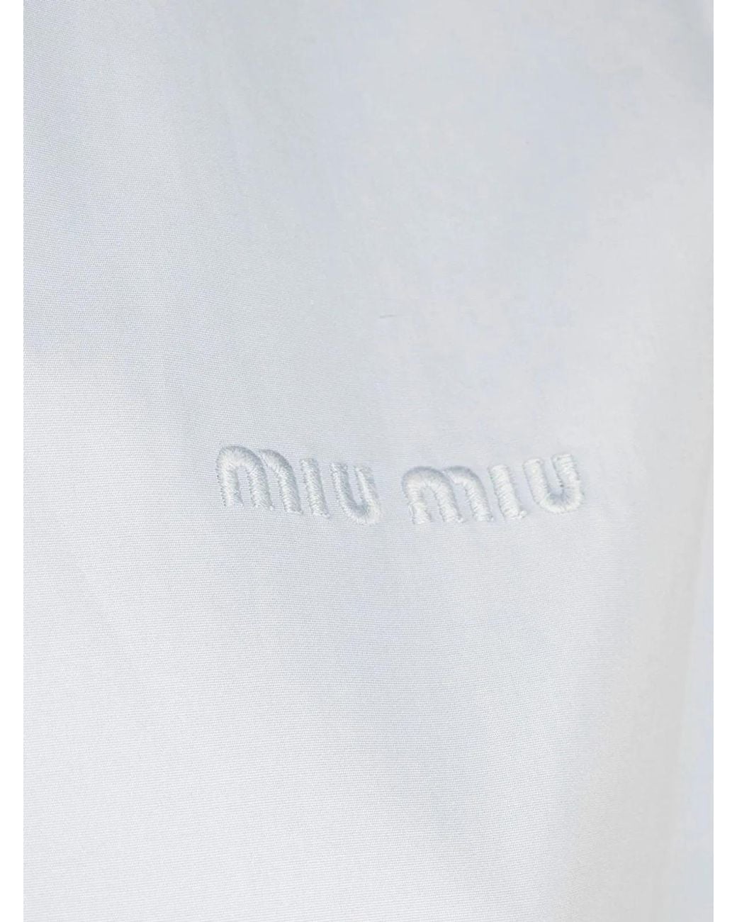 Miu Miu Blue Cotton Shirt