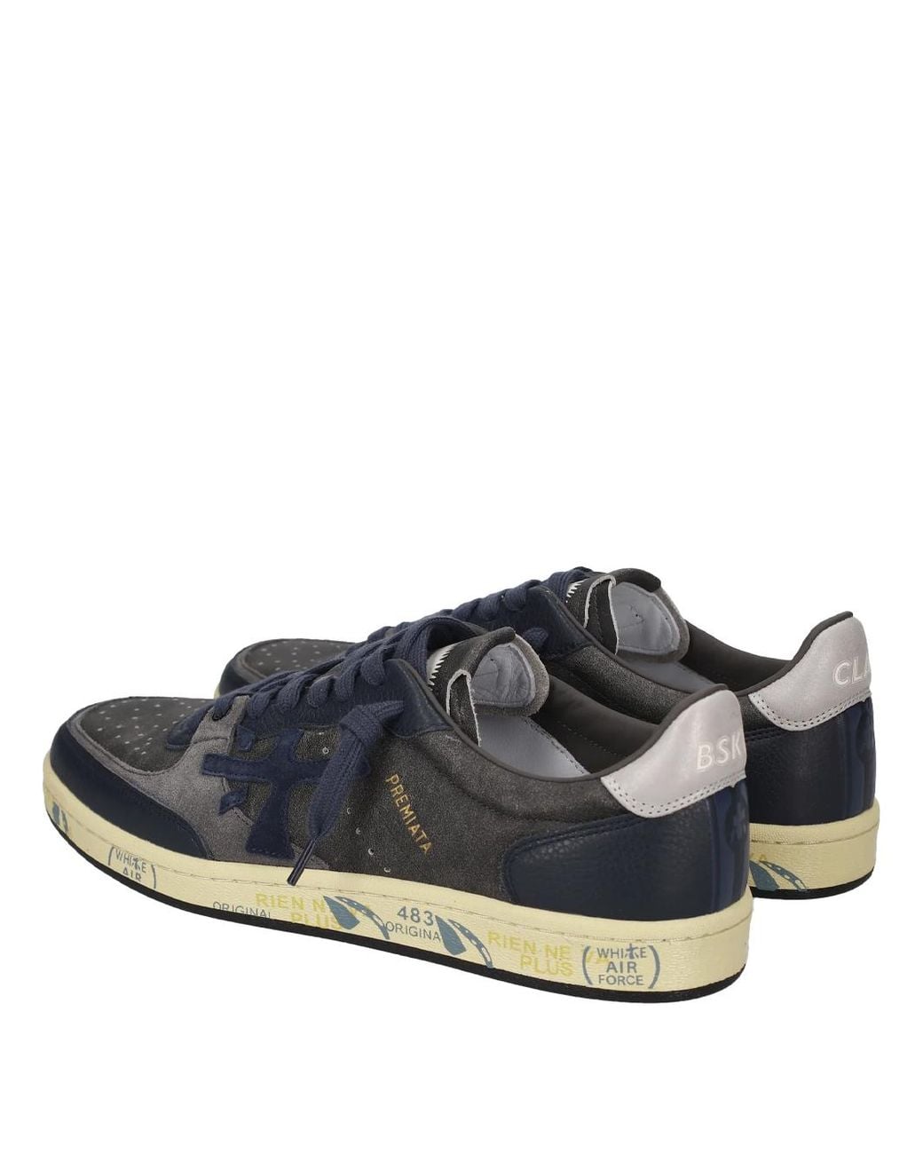 Premiata Blue Sneakers "Bskt Clay" for men