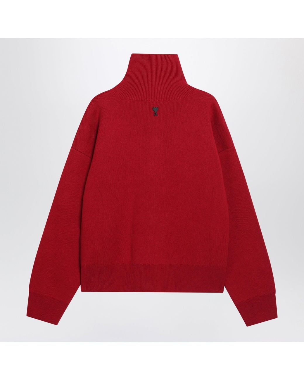 AMI Red Ruby Wool Sweater for men