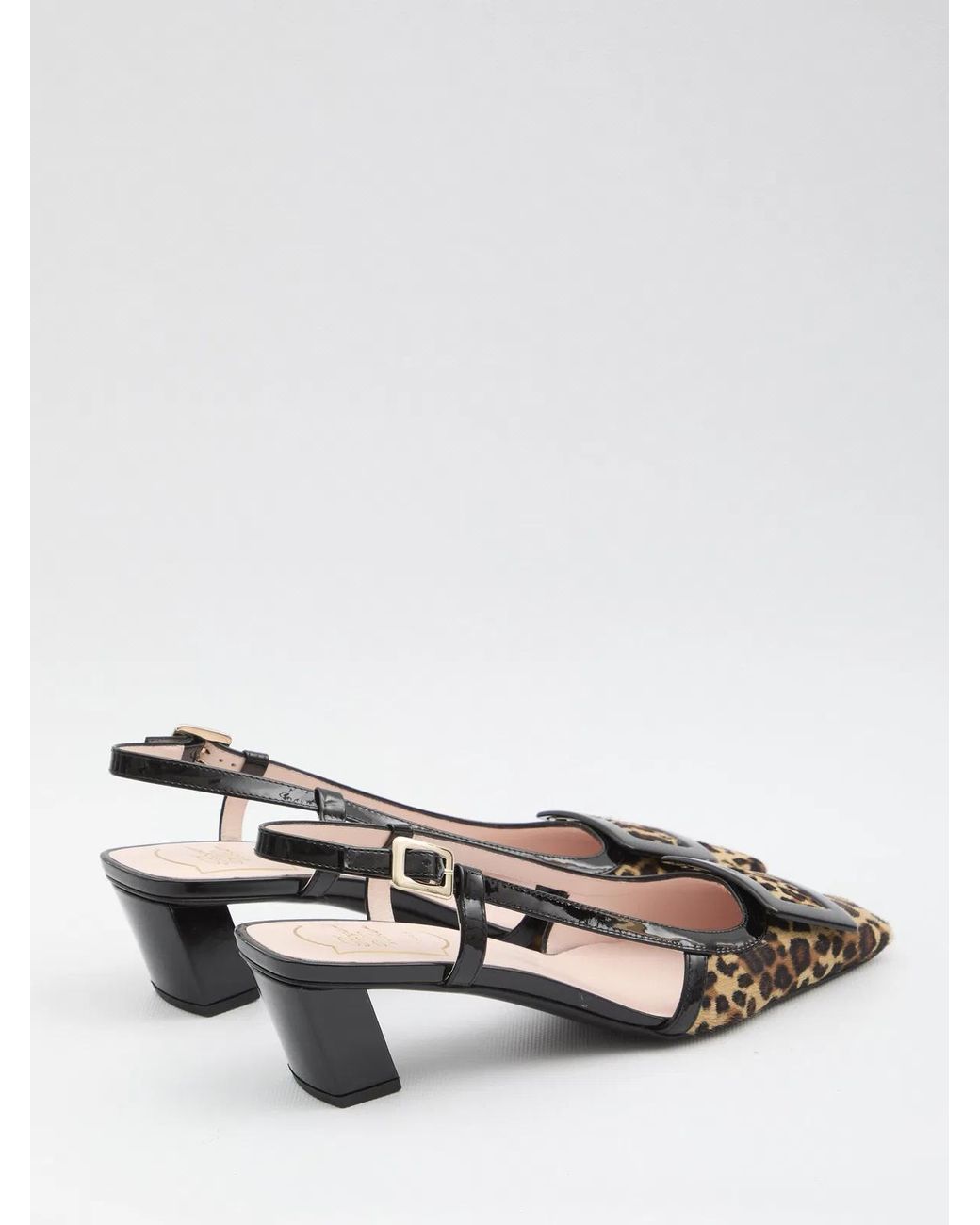 Roger Vivier White Belle Vivier Pony Slingback Pumps