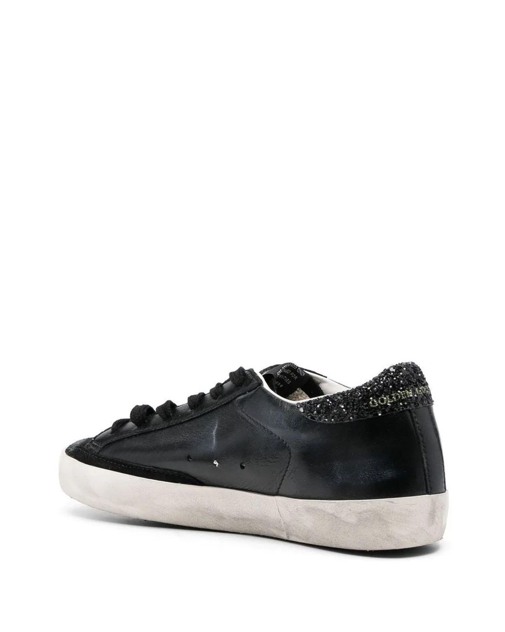 Golden Goose Deluxe Brand Black Super-Star Leather & Suede Sneakers