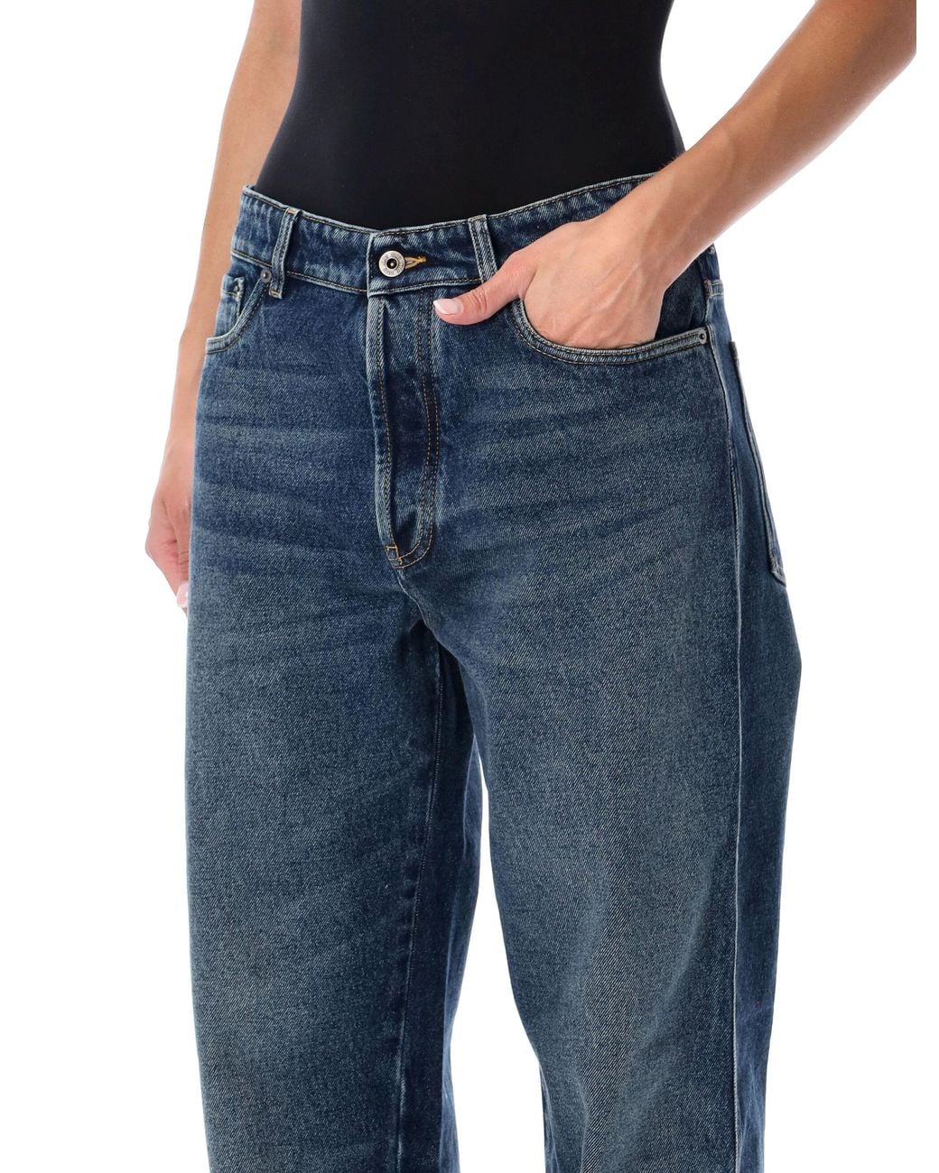 Miu Miu Blue Five-Pocket Denim Jeans