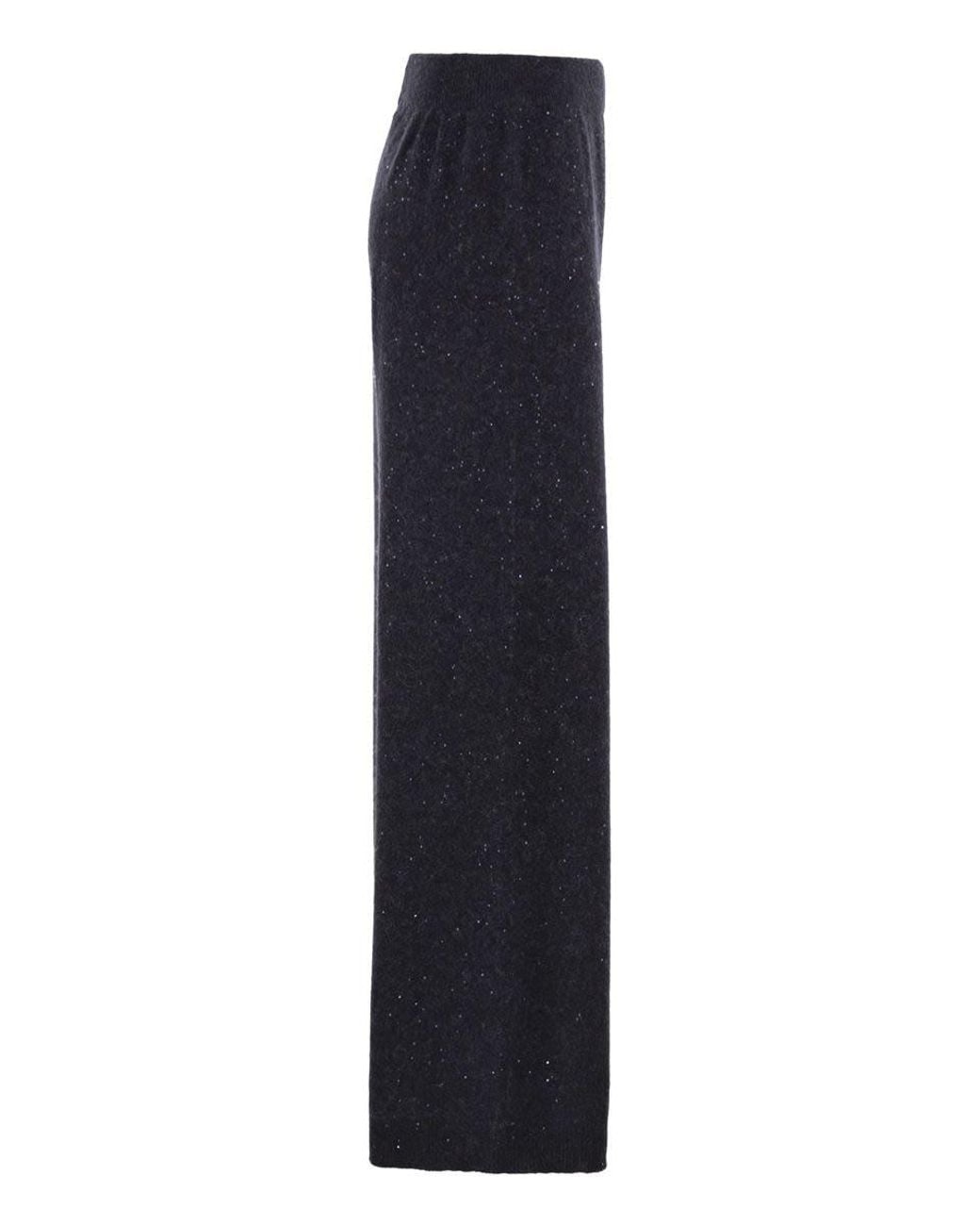 Fabiana Filippi Blue Knitted Trousers