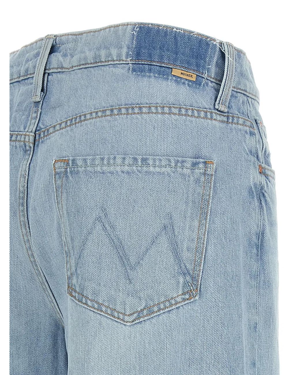 Mother Blue 'The Ditcher Roller Skimp' Jeans