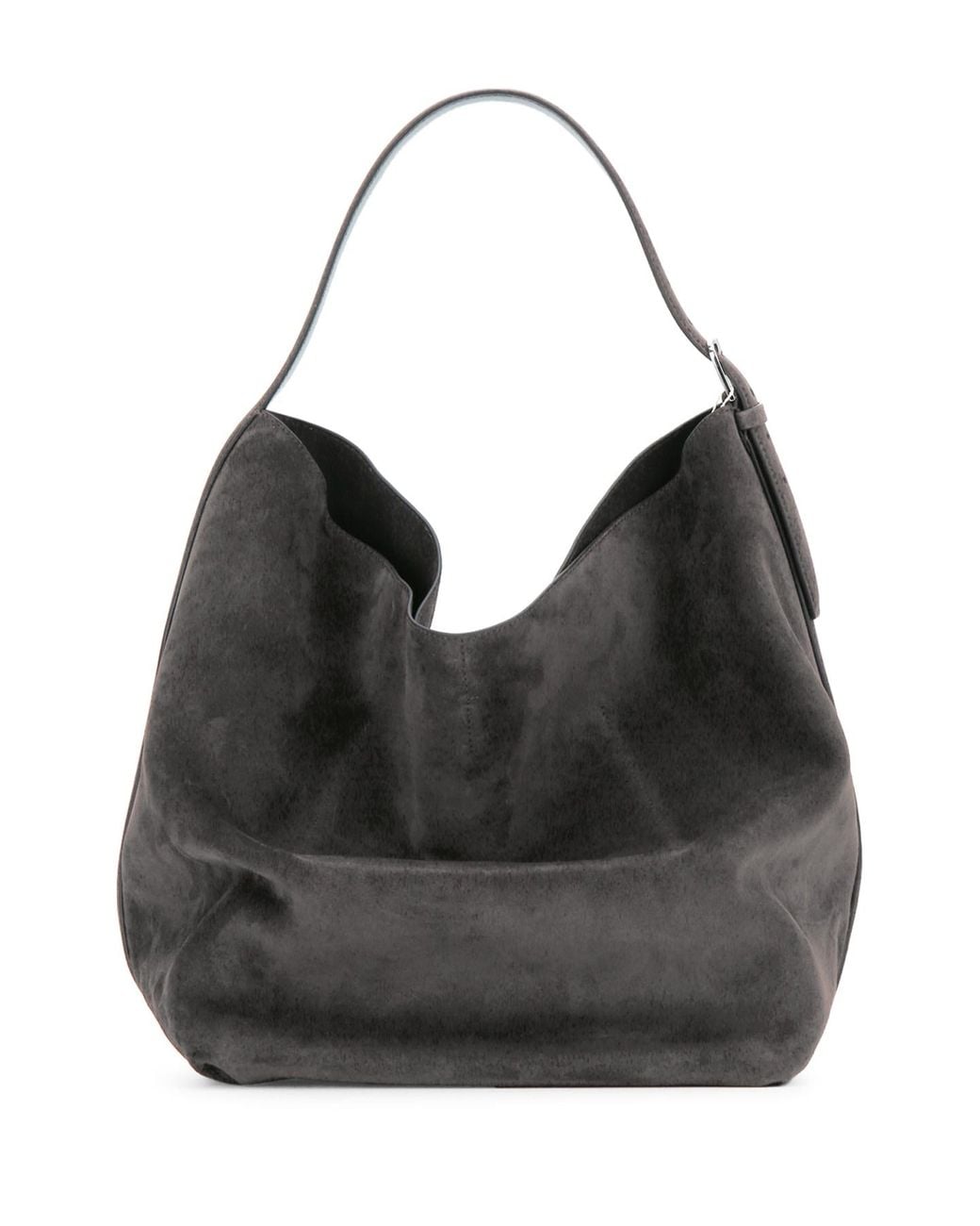 Totême Black Belted Suede Tote