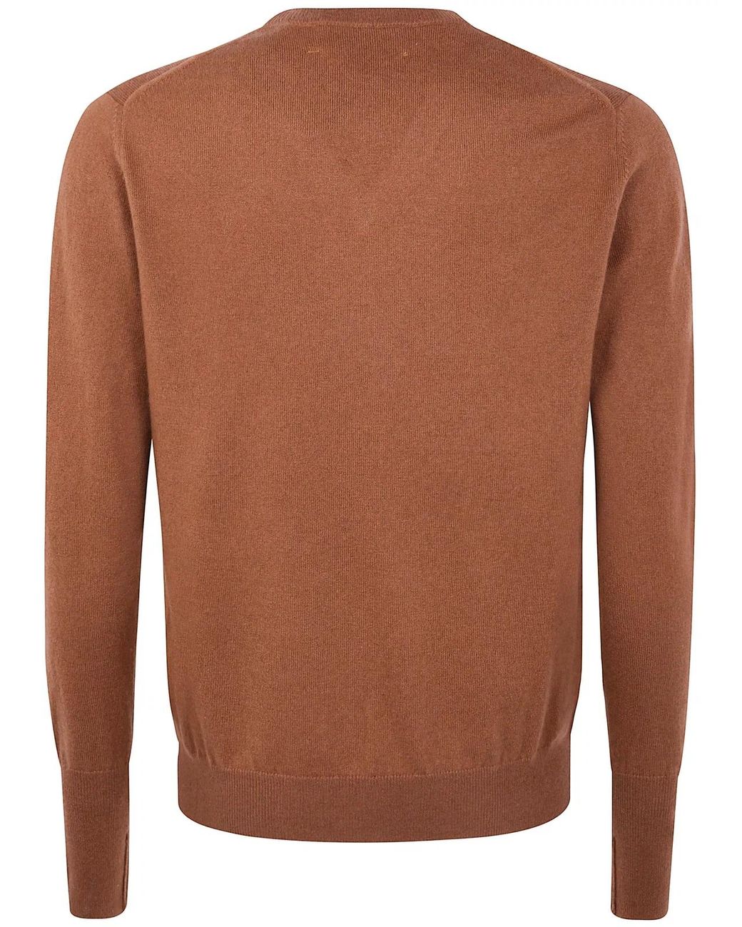 Ballantyne Brown V Neck Pullover for men