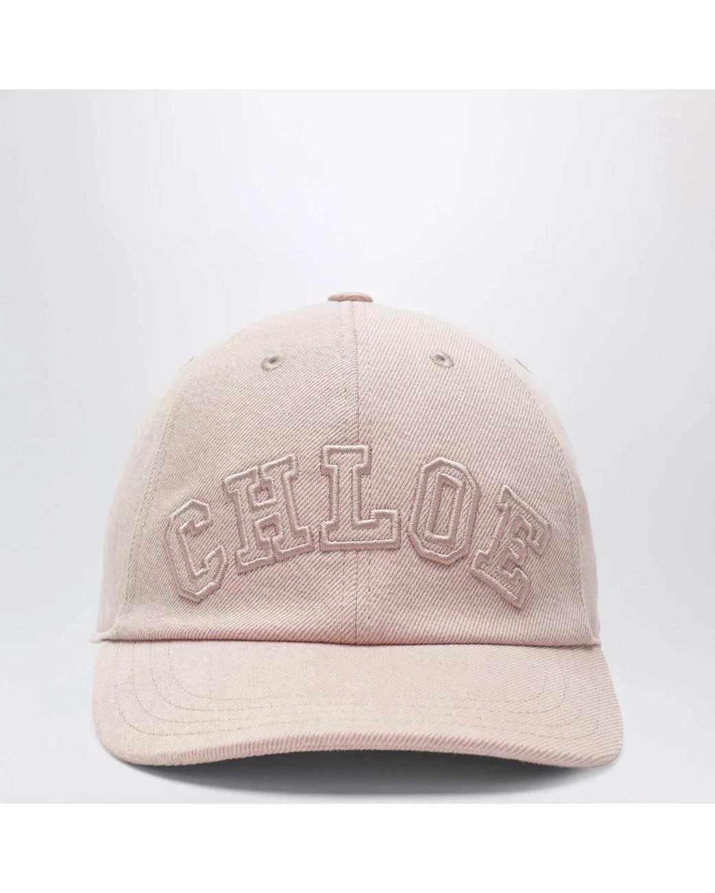 Chloé Pink Cotton Denim Baseball Cap