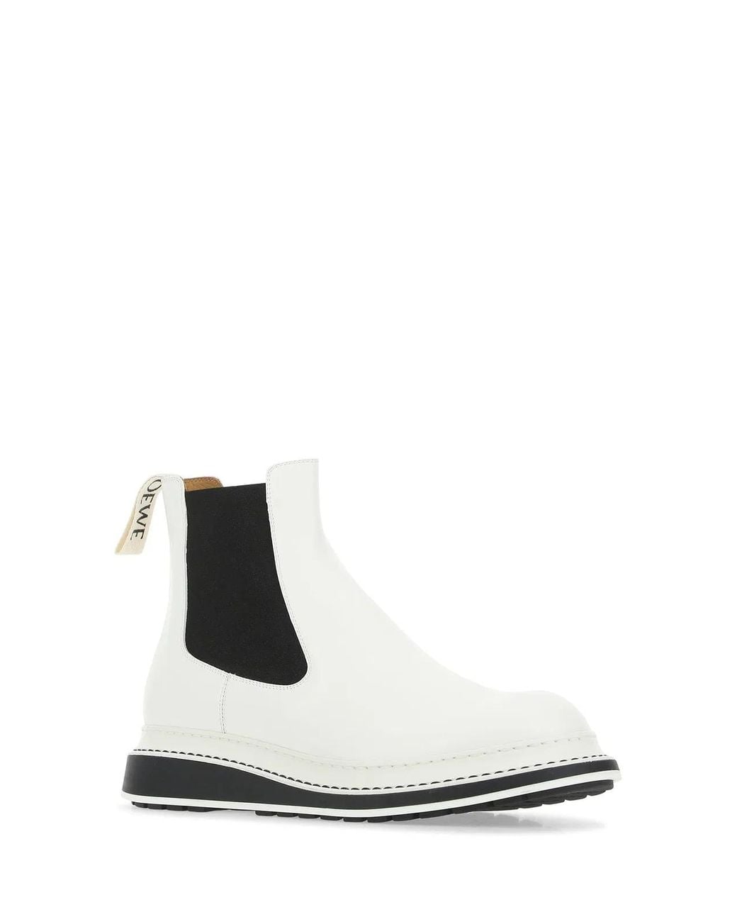 Loewe White Stivali for men