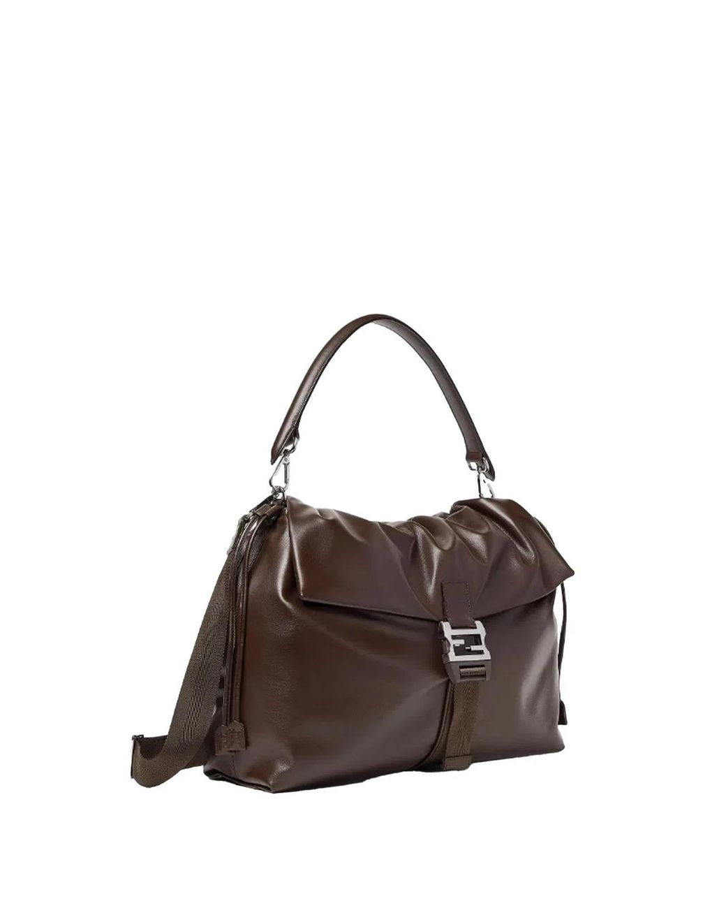 Fendi Brown Calf Leather Bag for men