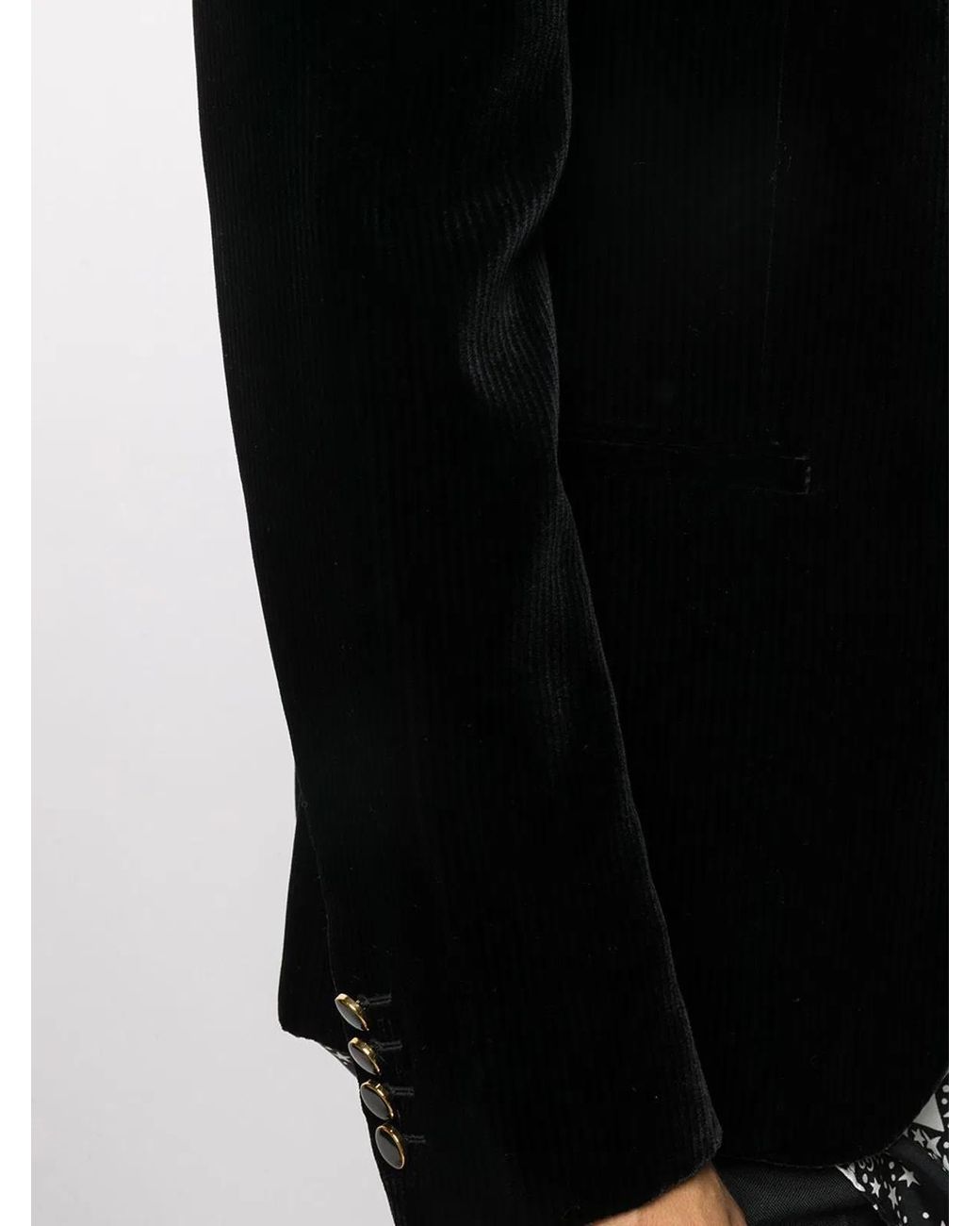 Saint Laurent Black Velour Blazer for men