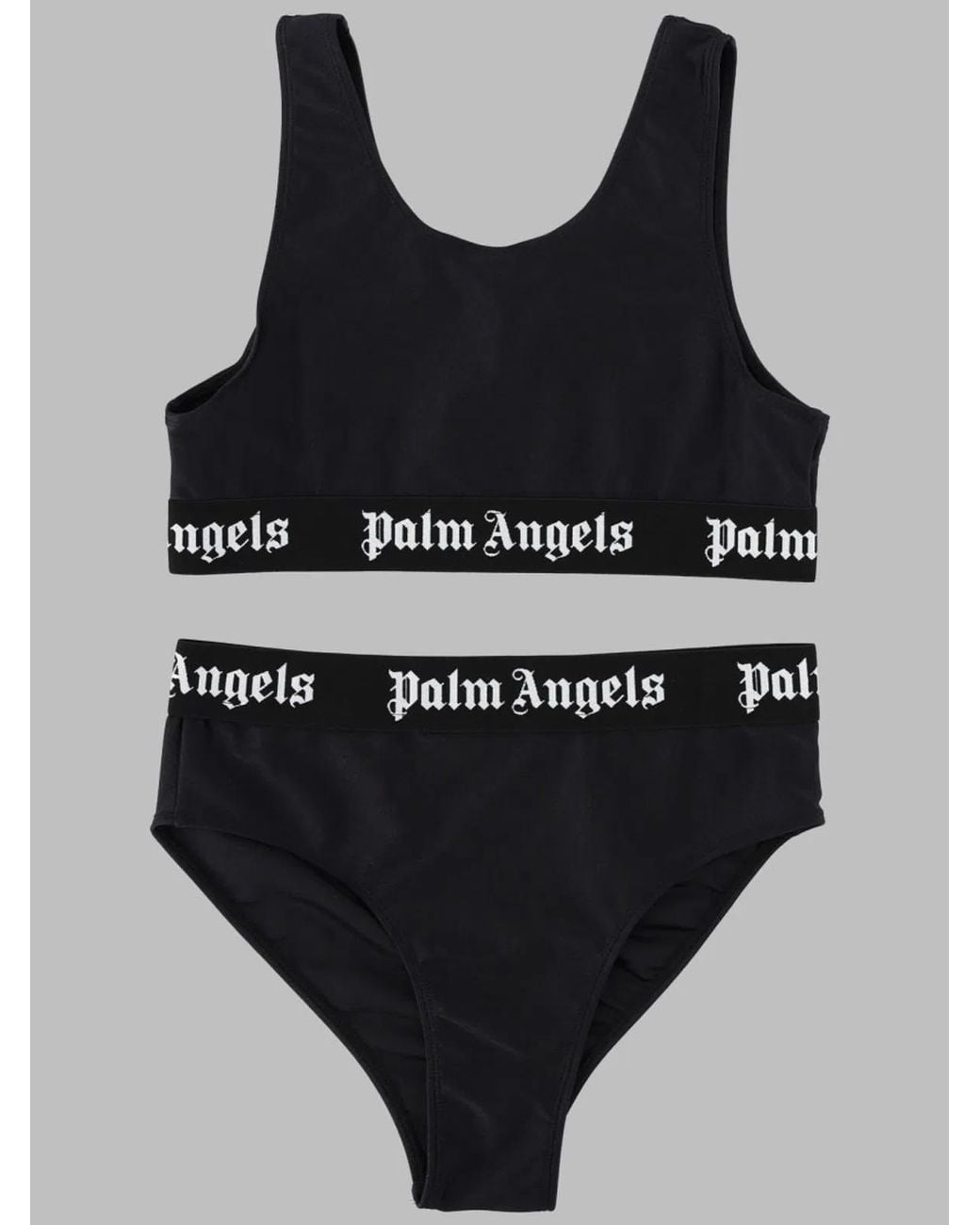 Palm Angels Black Logo Band Bikini Girl