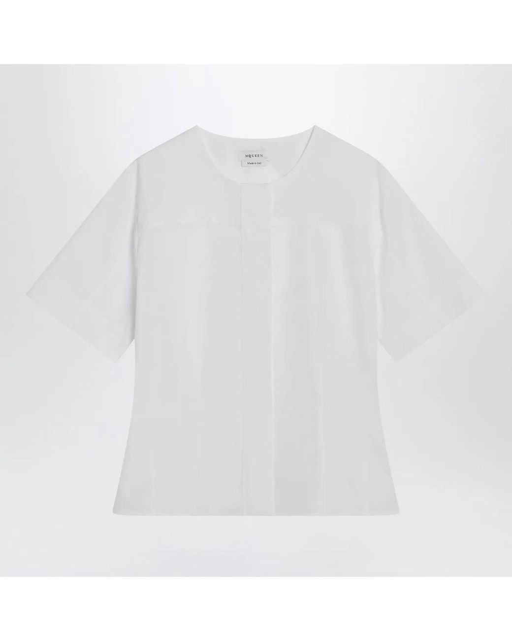 McQueen White Corset Shirt