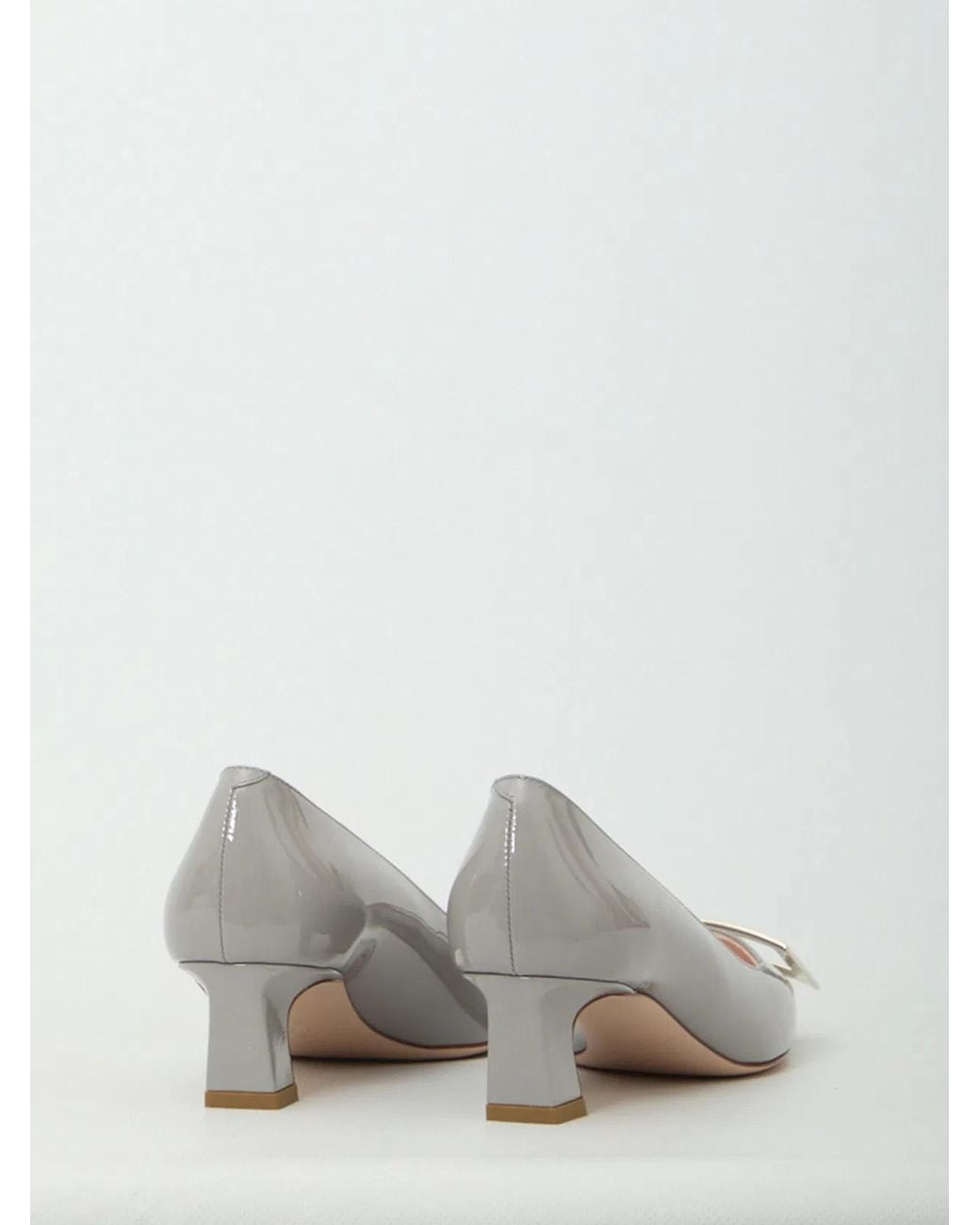 Roger Vivier White Belle Vivier Trompette Pumps
