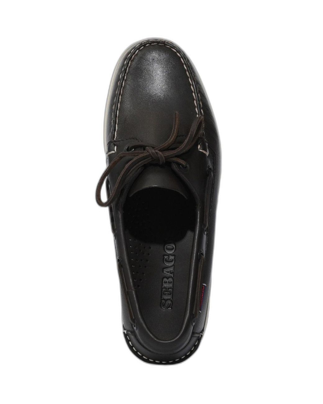 Sebago White Docksides Portland Loafers for men