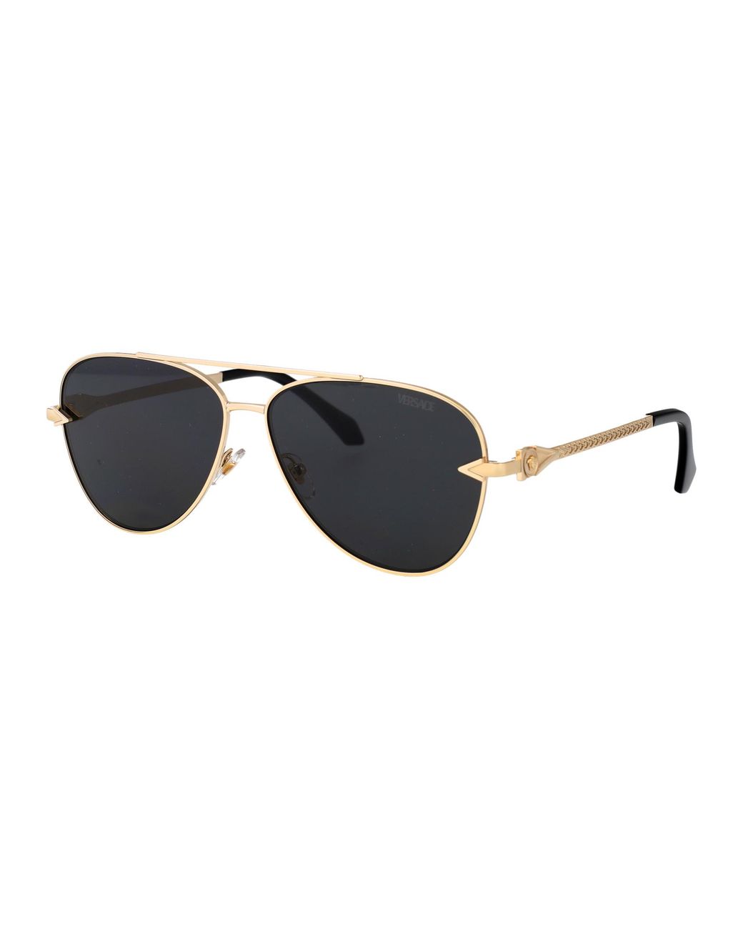 Versace Black Metal Sunglasses