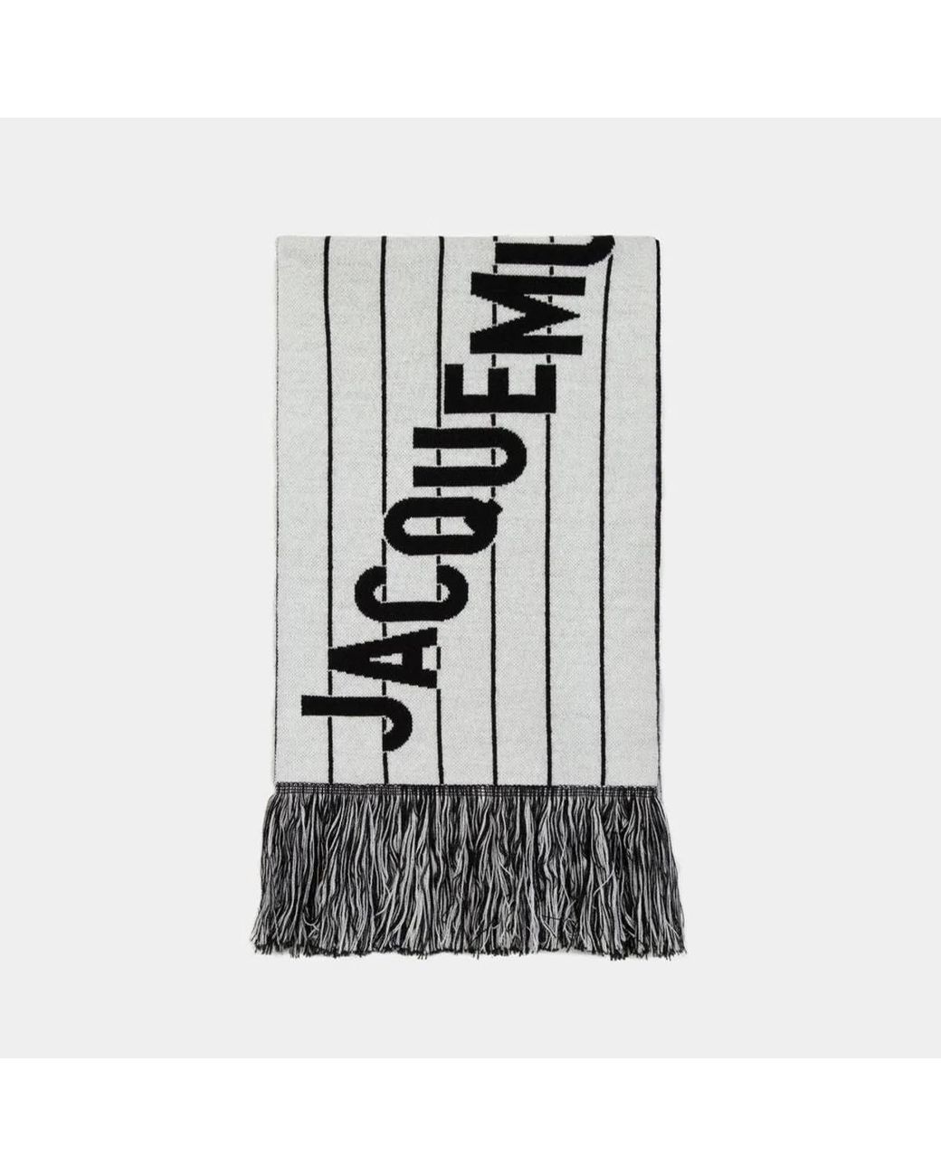 Jacquemus Black L'Echarpe Liga Scarf