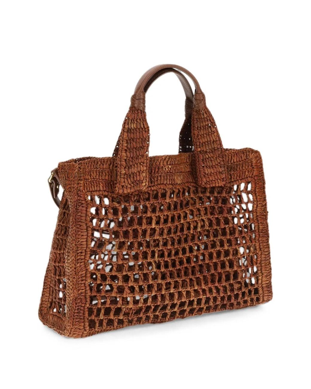 Chloé Brown Summer Banana Tote