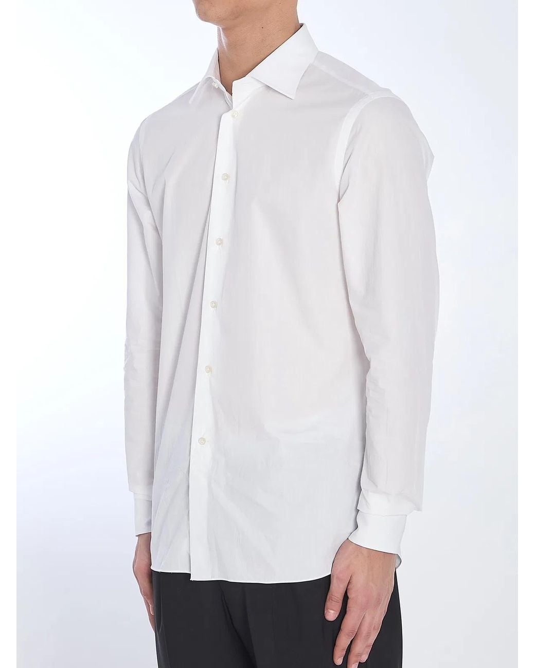 Borriello White Spaccanapoli Shirt for men