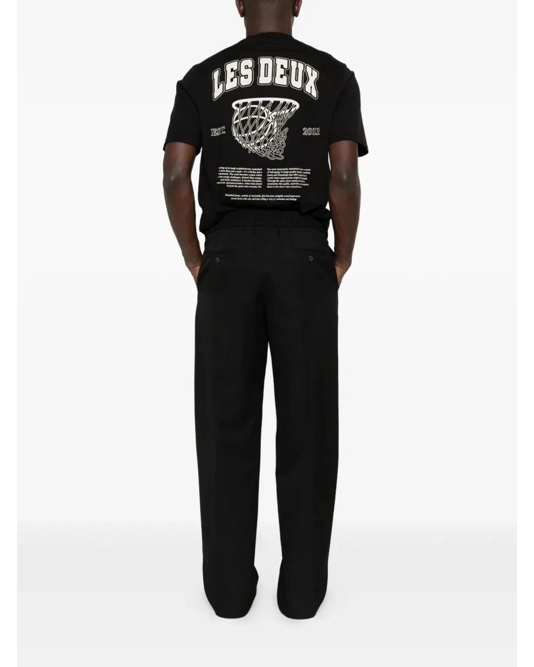 Les Deux Black "Brady Hoop" T-Shirt for men