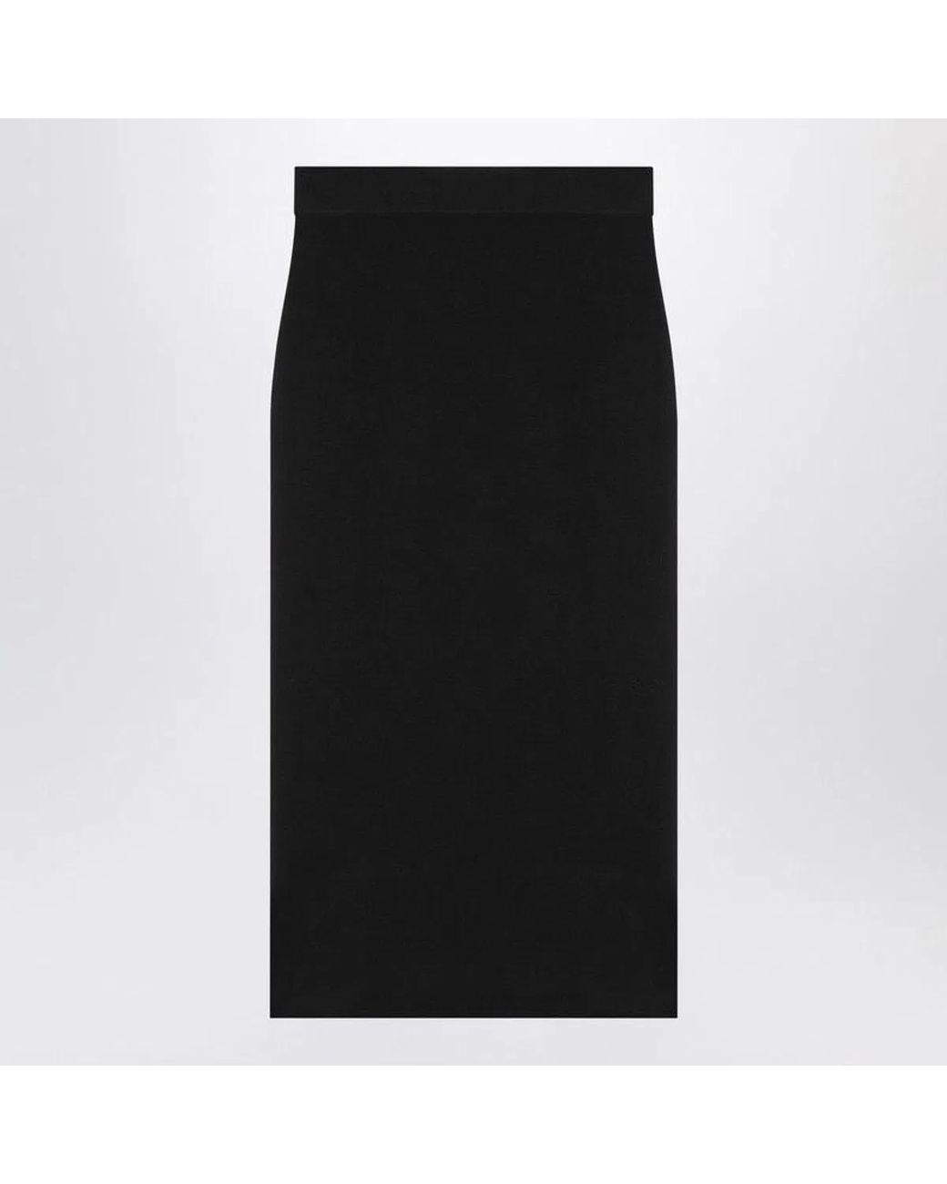 Saint Laurent Black Wool Pencil Skirt
