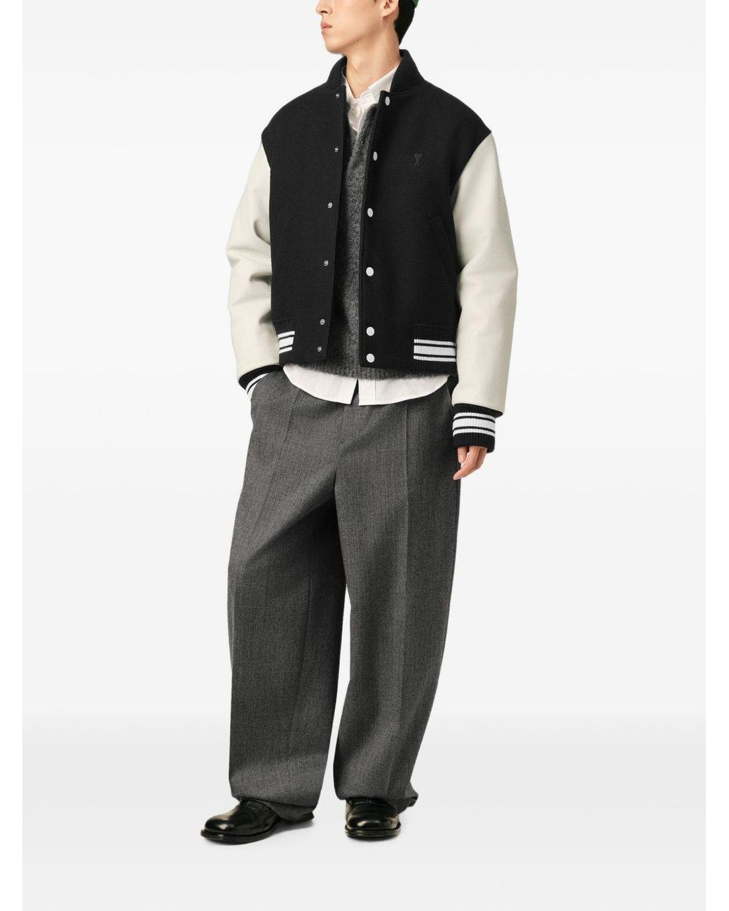 AMI Black And Padded Ami De Coeur for men