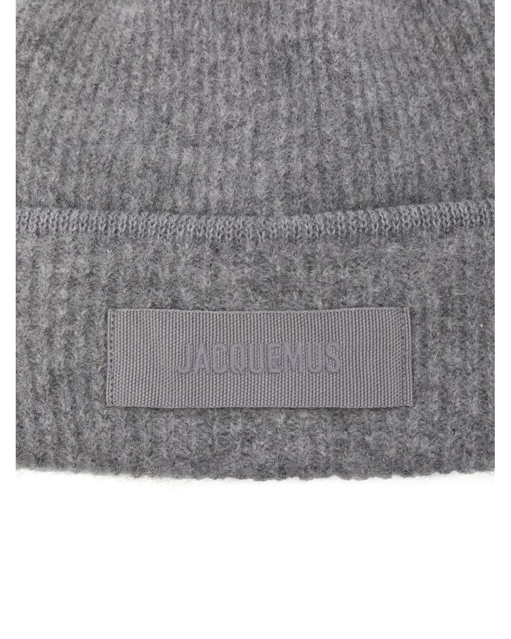 Grey Code Image Jacquemus The Gros Grain Beanie in Grey | Lyst UK