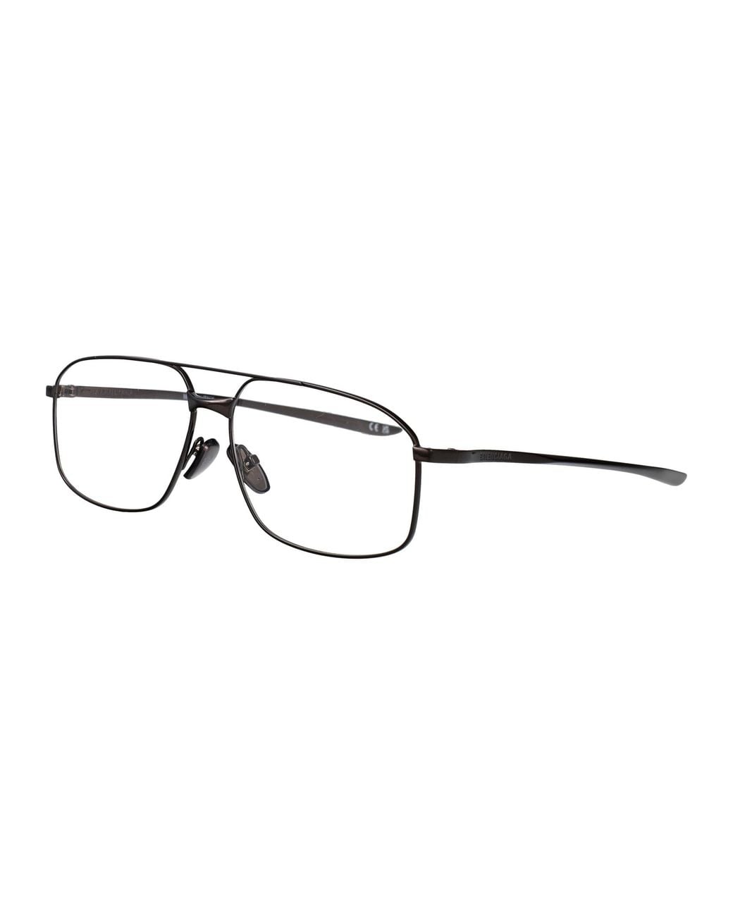 Grey Code Image Balenciaga Transparent Metal Glasses in Brown for Men | Lyst UK