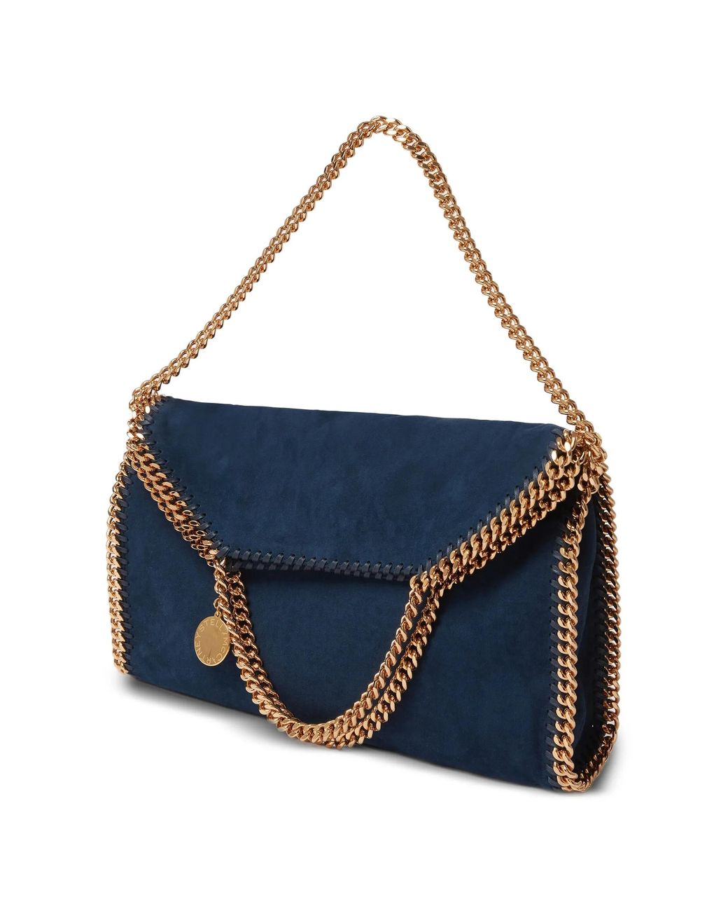 Stella McCartney Blue Falabella Fold-Over Tote Bag