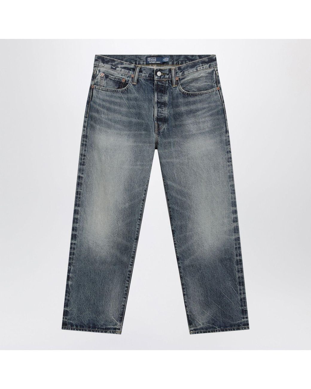Polo Ralph Lauren Blue Washed Denim Jeans for men