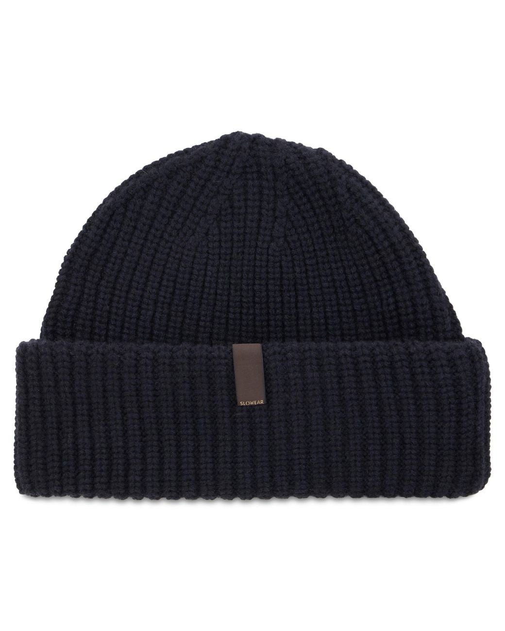 Slowear Blue Knitted Cashmere Hat for men