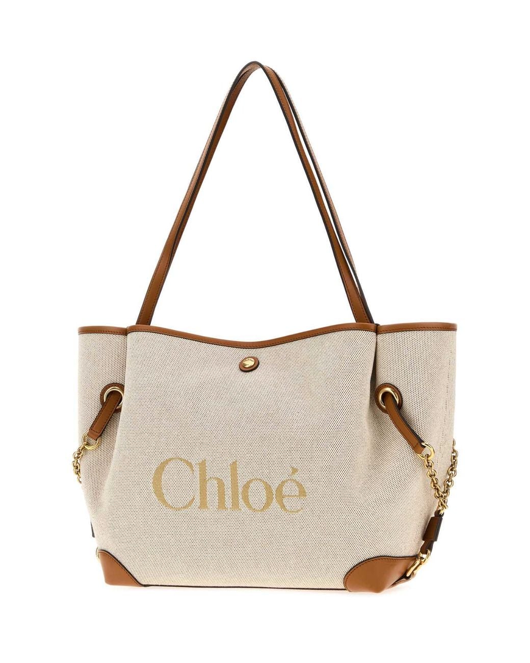 Chloé Multicolor Clover Raffia Shopping Handbag