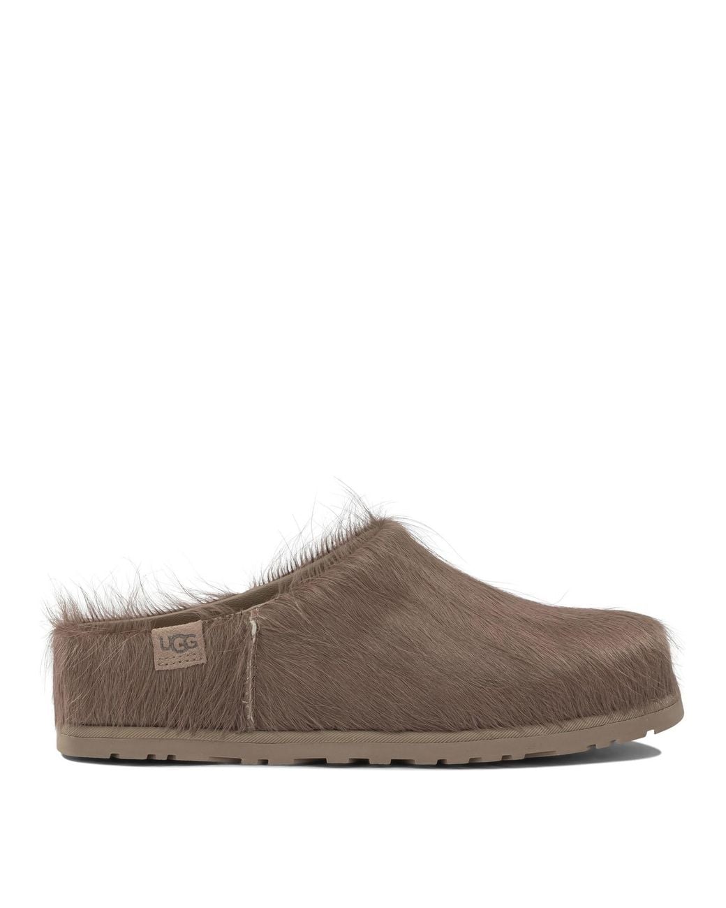 Ugg Brown "Otzo Hair" Clogs