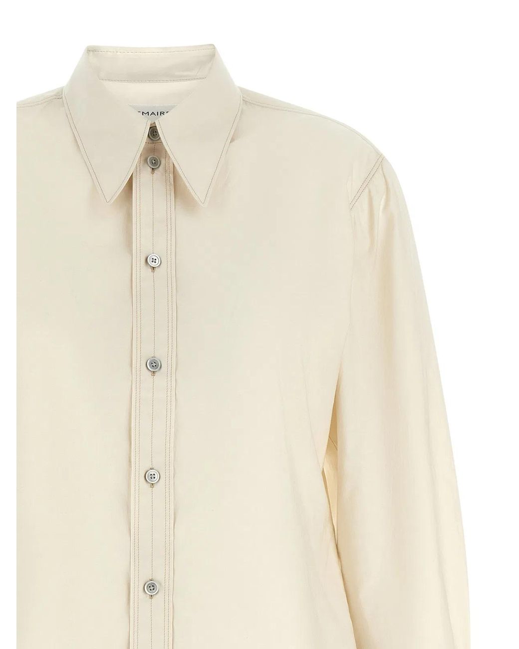 Lemaire Natural Pointed Collar Shirt
