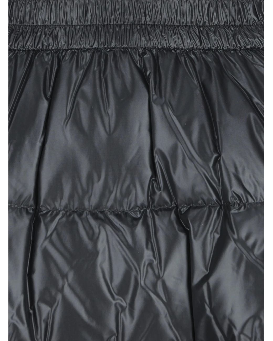 Moncler Gray Quilted Flared Midi Skirt
