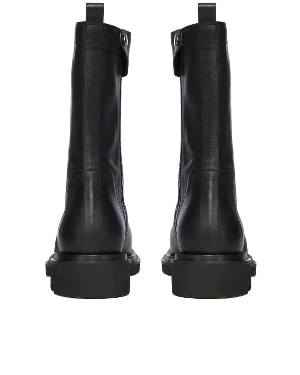 Rick Owens Black Leather Creeper Gabe Boots for men