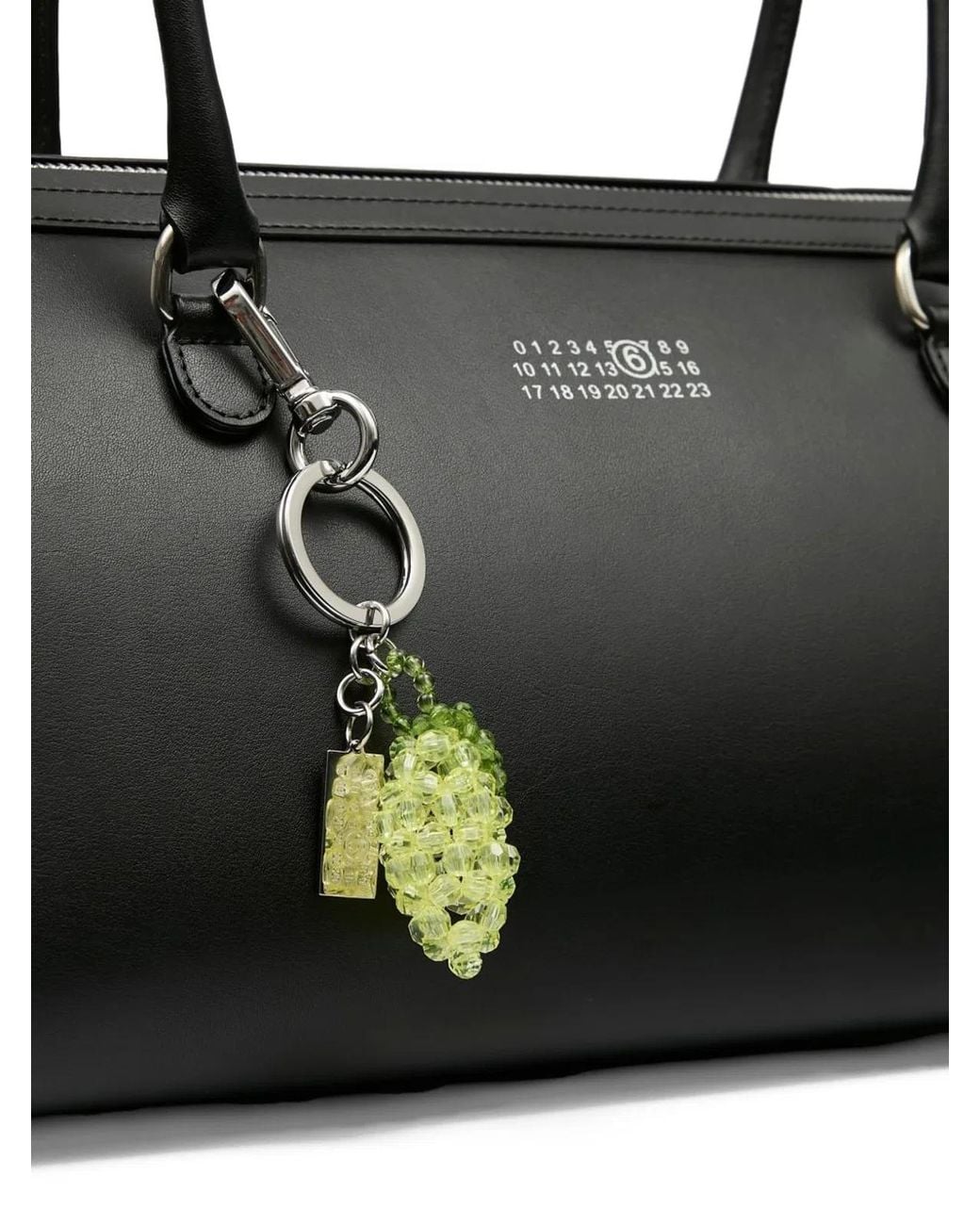 MM6 by Maison Margiela White Lemon-Shaped Keychain
