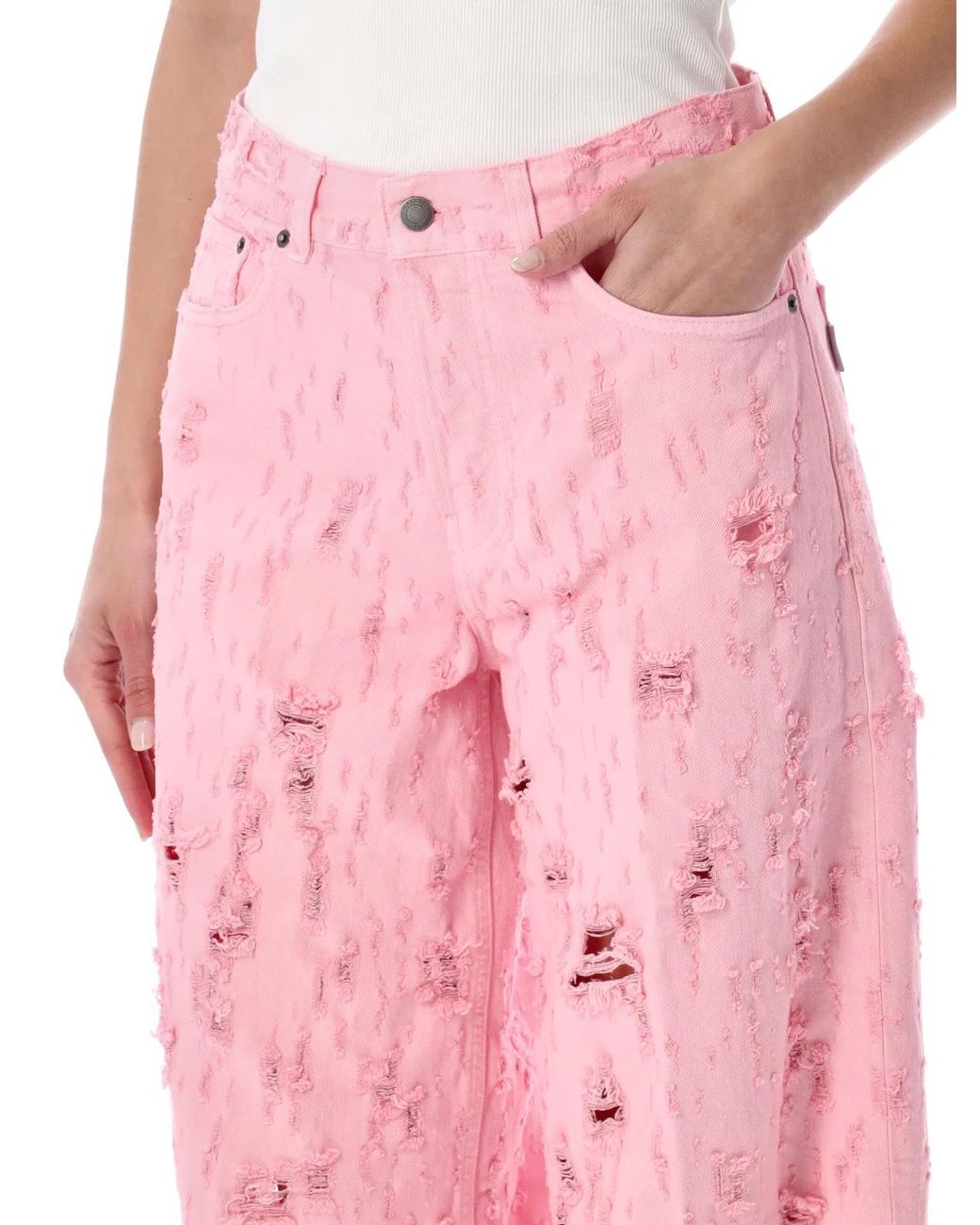 Haikure Pink Bethany Bull Destroy Jeans