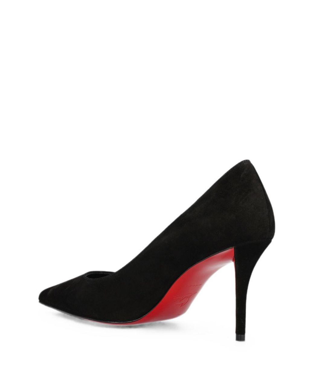 Christian Louboutin Black Miss Z Velvet Pumps