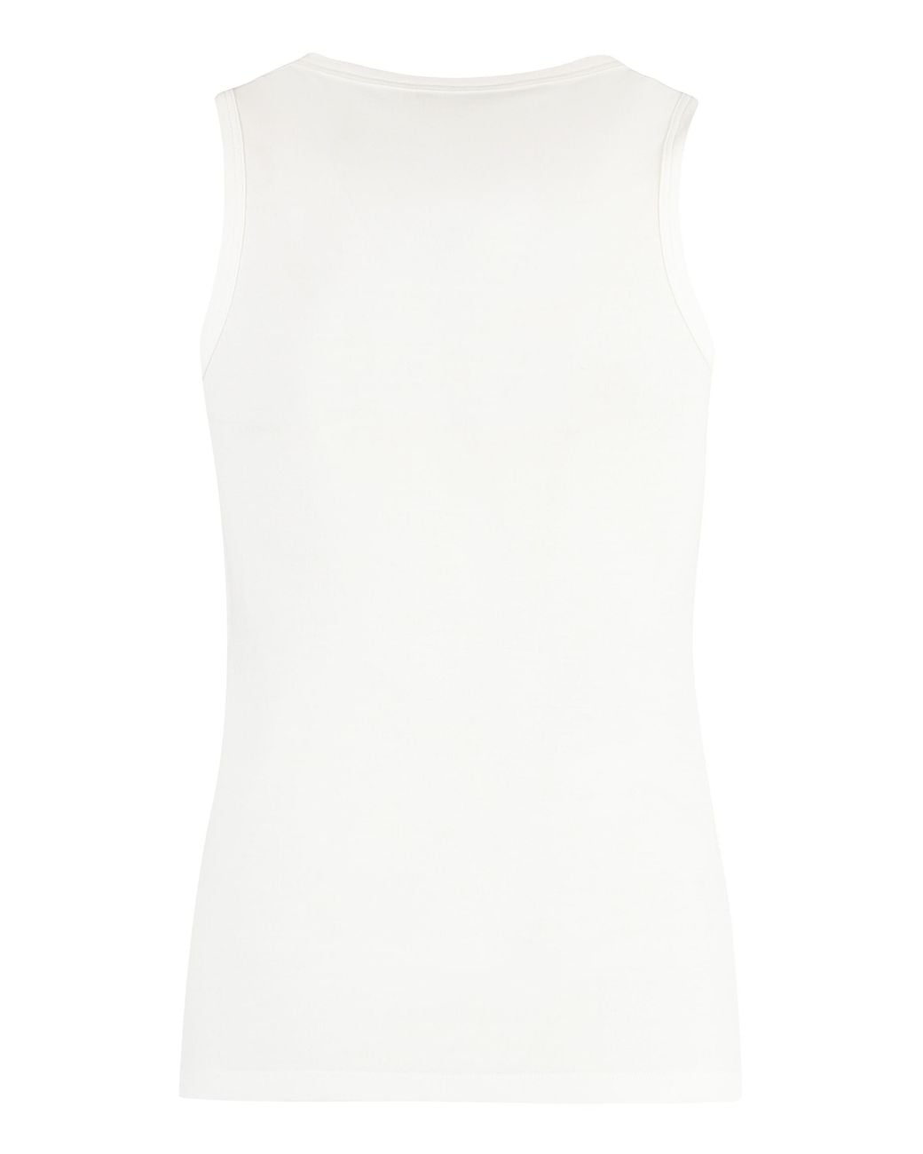 Jil Sander White Cotton Tank Top